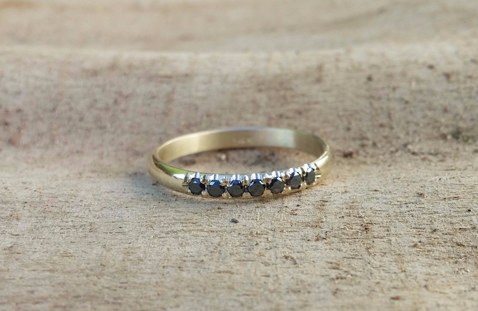 Black Diamond eternity ring - G Rubinstein Jewellery