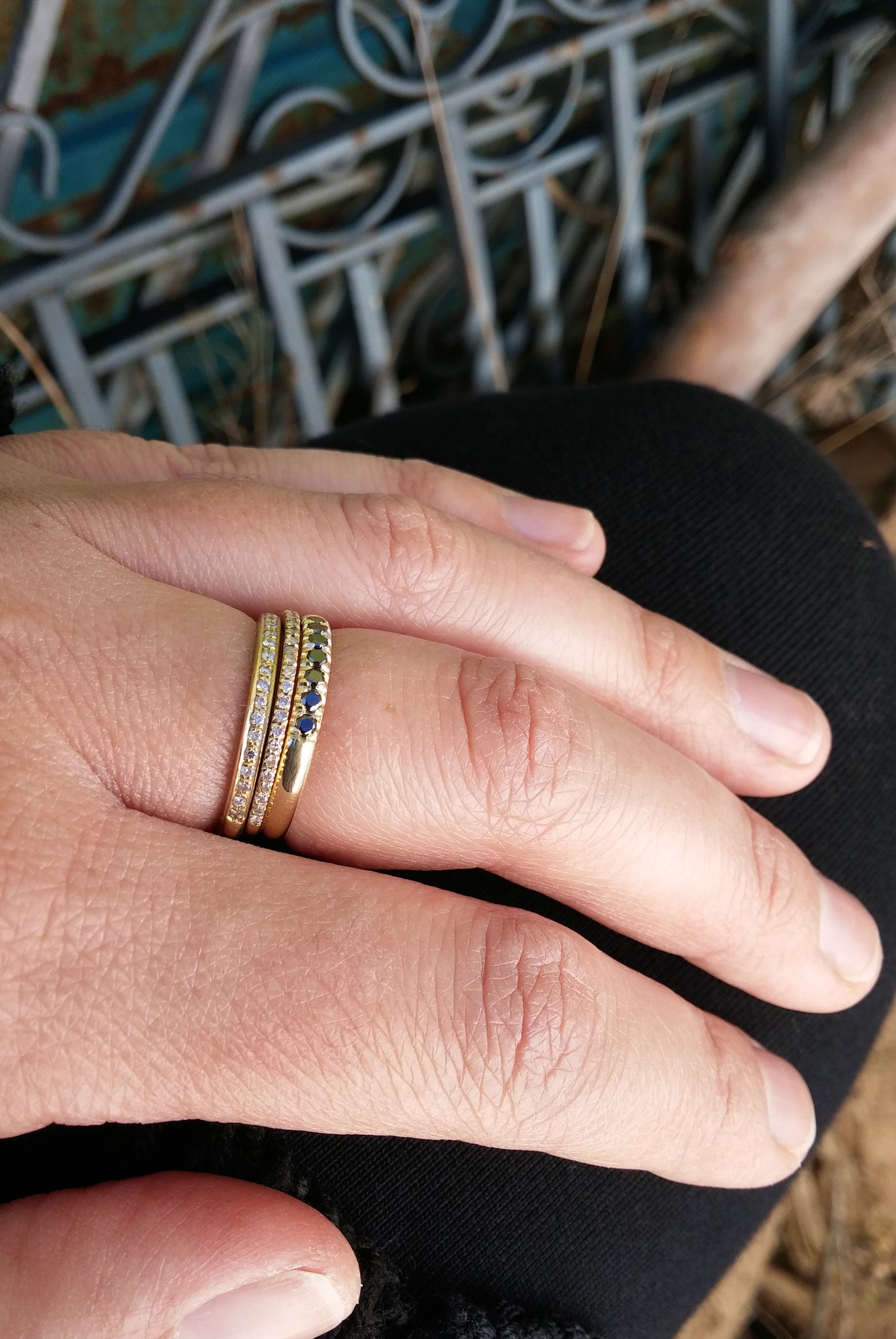 Black Diamond eternity ring - G Rubinstein Jewellery